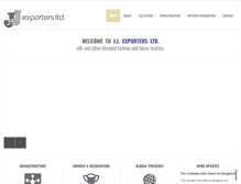 Tablet Screenshot of jjexporters.com